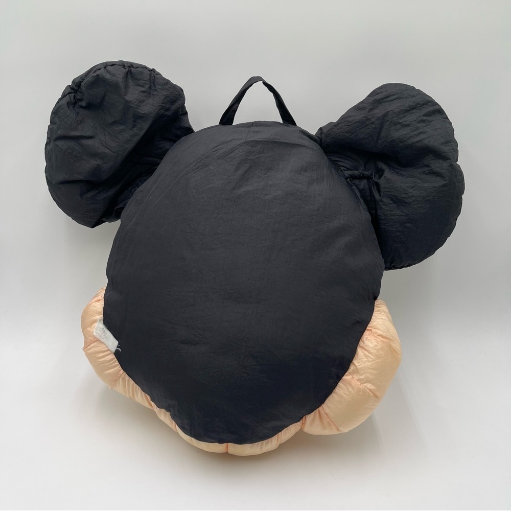 Vtg Nylon Mickey Mouse Head Plush Pillow Face Large Stuffed Toy 18” Kids Bedroom - Picture 4 of 10